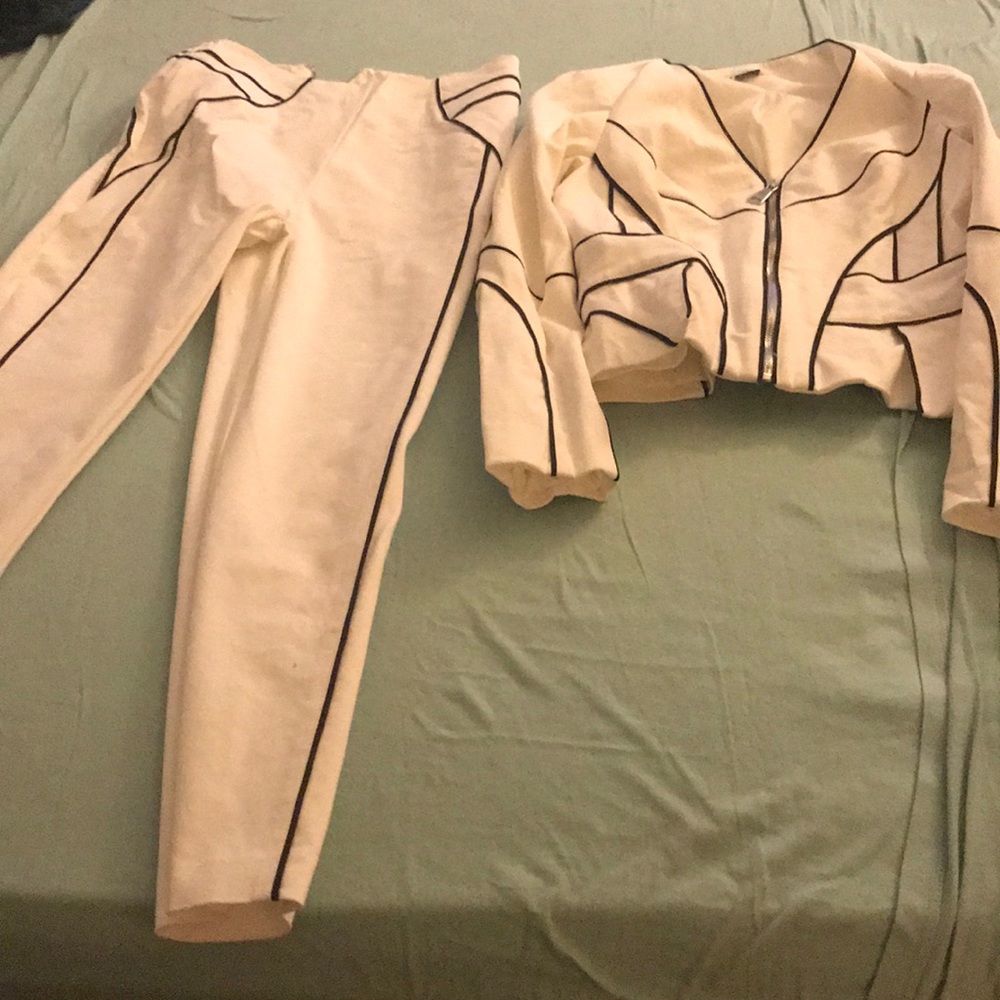 Bebe All White 2 Piece